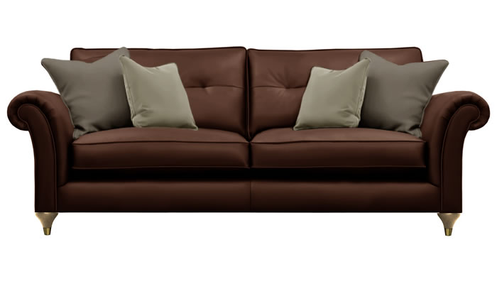 Parker Knoll Arlington Grand Leather Sofa in Oak